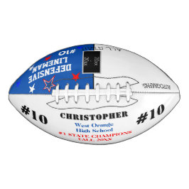Autographs Schoolkampioenen Colbalt Blue American Football
