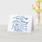 Autographs van helderzienden kaart (Gele Bloem)