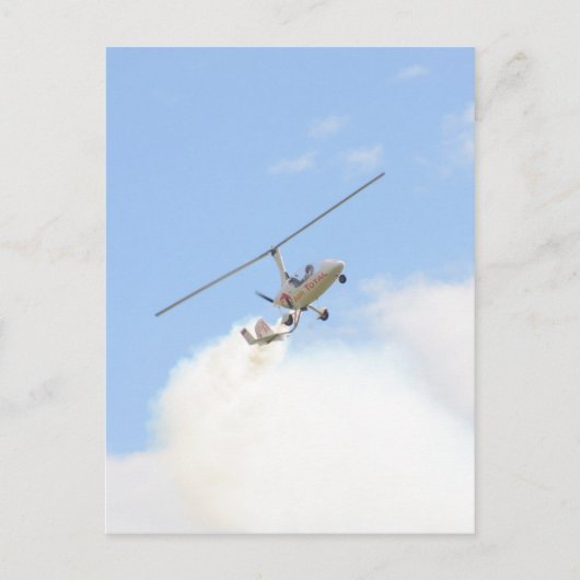 Autogyro in vlucht briefkaart (Voorkant)