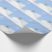 Autogyro in vlucht cadeaupapier (Hoek)