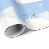 Autogyro in vlucht cadeaupapier (Rol Hoek)