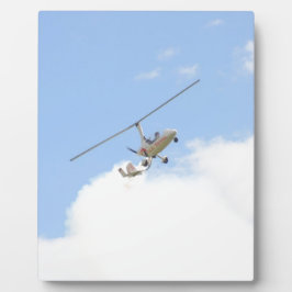 Autogyro in vlucht fotoplaat