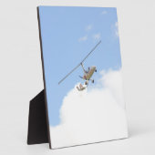 Autogyro in vlucht fotoplaat (Zijkant)