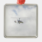 Autogyro Metalen Ornament (Voorkant)