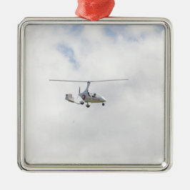 Autogyro Metalen Ornament
