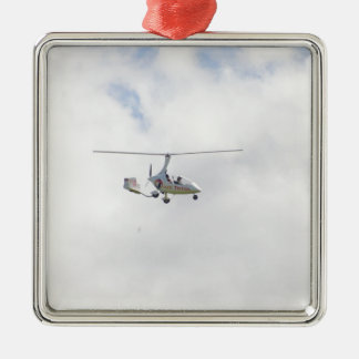 Autogyro Metalen Ornament