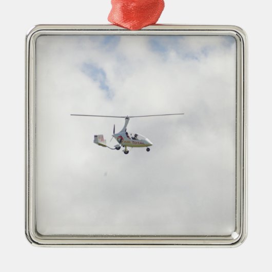 Autogyro Metalen Ornament (Voorkant)