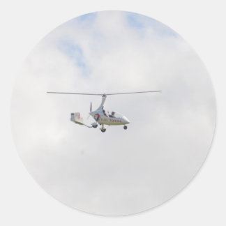 Autogyro Ronde Sticker