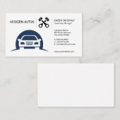 autohandel | Auto-mechanische Logo auto's Visitekaartje (Voorkant / Achterkant)