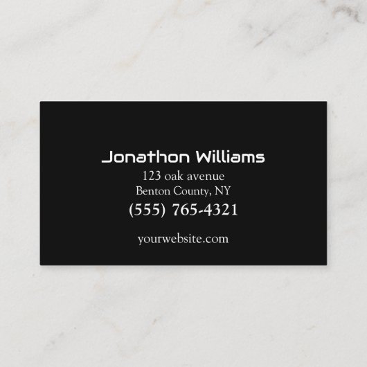 Autohandel-Auto Sales Associate Visitekaartje (Achterkant)