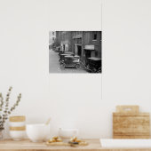Autohandel en -service, 1926. Oude foto Poster (Keuken)