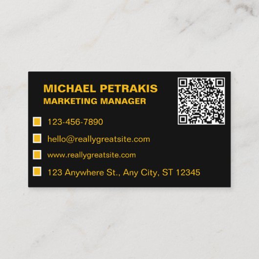 Autohandel QR-code Visitekaartje (Achterkant)