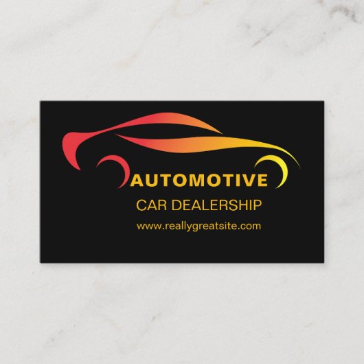 Autohandel QR-code Visitekaartje (Voorkant)