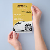 Autohandelaar gebruikte auto's flyers (Hand)