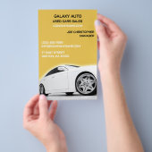 Autohandelaar gebruikte auto's flyers (Hand)