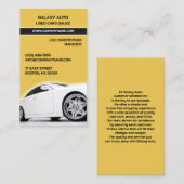 Autohandelaar gebruikte auto's Visitekaartje (Voorkant / Achterkant)