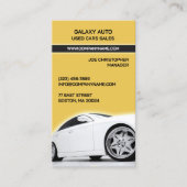 Autohandelaar gebruikte auto's Visitekaartje (Voorkant)