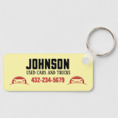 Autohandelaar of gebruikte autopartij sleutelhanger (Voorkant)