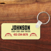 Autohandelaar of gebruikte autopartij sleutelhanger (Voorkant)