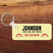 Autohandelaar of gebruikte autopartij sleutelhanger (Achterkant)
