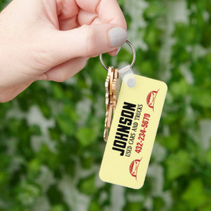 Autohandelaar of gebruikte autopartij sleutelhanger