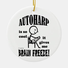 Autoharp, Brain Freeze Keramisch Ornament