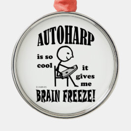Autoharp, Brain Freeze Metalen Ornament
