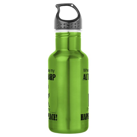 Autoharp Happy Place Waterfles (Achterkant)