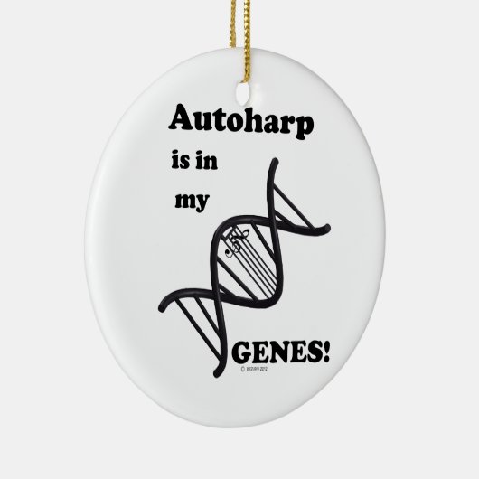 Autoharp in mijn genen keramisch ornament (Rechts)