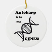 Autoharp in mijn genen keramisch ornament (Voorkant)