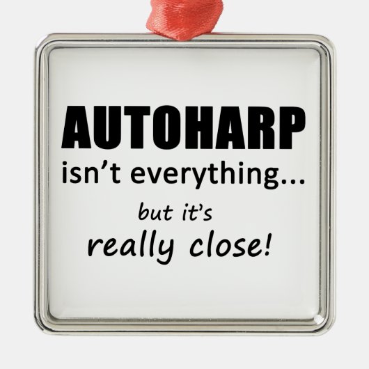 Autoharp is niet alles metalen ornament (Voorkant)