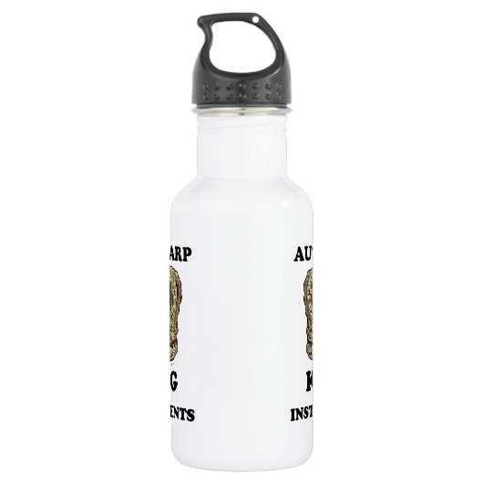 Autoharp King of Instruments Waterfles (Achterkant)