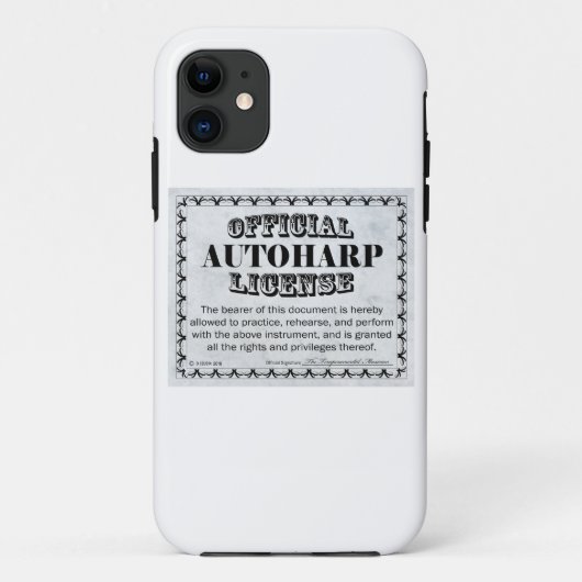 Autoharp-licentie Case-Mate iPhone Case (Achterkant)