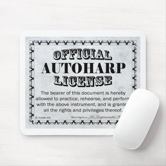Autoharp-licentie Muismat (Met muis)