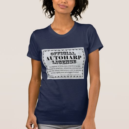 Autoharp-licentie T-shirt (Voorkant)