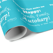 Autoharp maakt me gelukkig cadeaupapier (Rol Hoek)