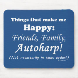 Autoharp maakt me gelukkig muismat