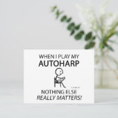Autoharp niets anders briefkaart (Staand voorkant)