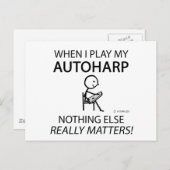 Autoharp niets anders briefkaart (Voorkant / Achterkant)