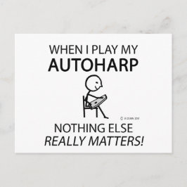 Autoharp niets anders briefkaart