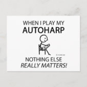 Autoharp niets anders briefkaart (Voorkant)