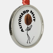 Autoharp Nut. Metalen Ornament (Rechts)