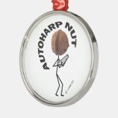 Autoharp Nut. Metalen Ornament (Links)