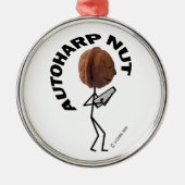 Autoharp Nut. Metalen Ornament (Voorkant)