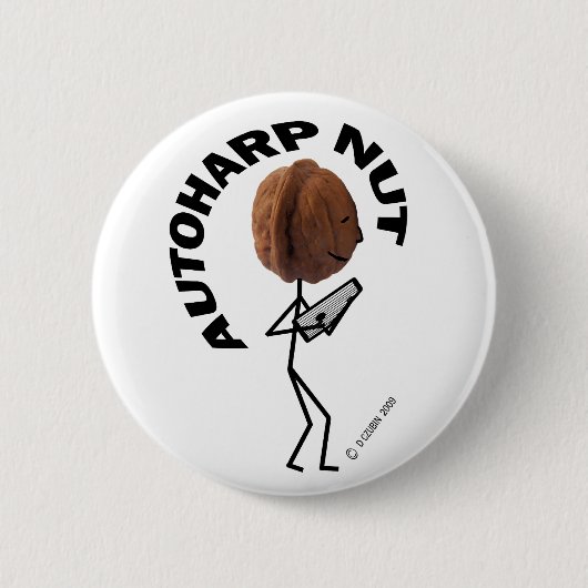 Autoharp Nut Ronde Button 5,7 Cm (Voorkant)
