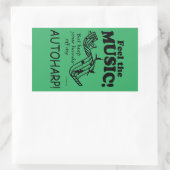 Autoharp voelt de Sticker van de Muziek Rechthoeki (Tas)