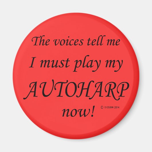 Autoharp Voices zegt dat hij moet spelen Magneet (Voorkant)