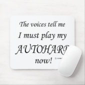 Autoharp Voices zegt dat hij moet spelen Muismat (Met muis)