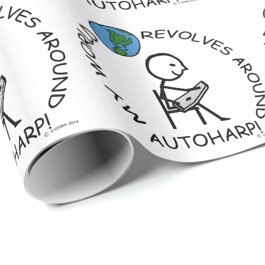Autoharp - Wereld revolves rond Cadeaupapier (Rol Hoek)