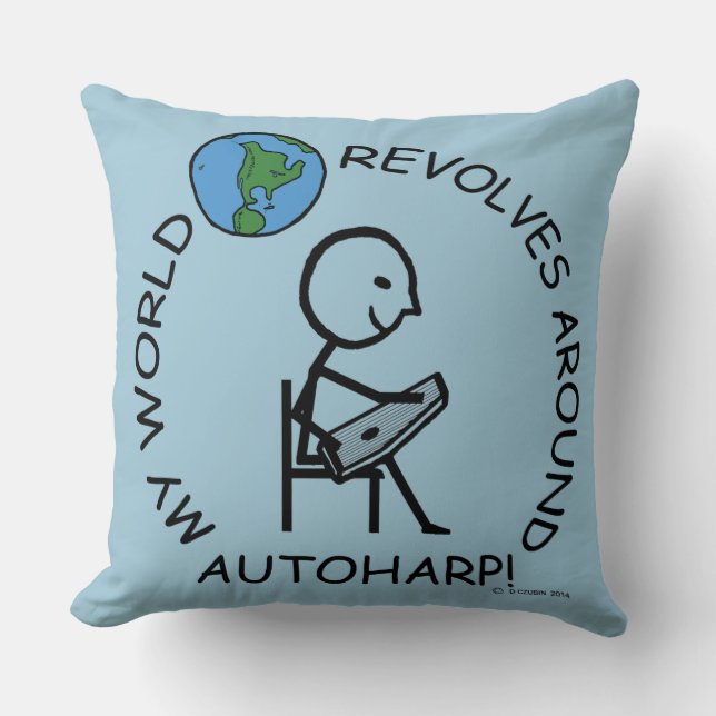 Autoharp - Wereld revolves rond Kussen (Voorkant)